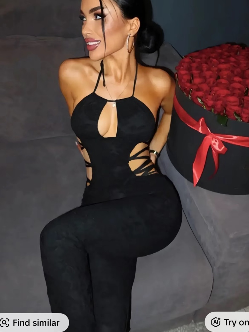 Outcast Cutout Halter Jumpsuit